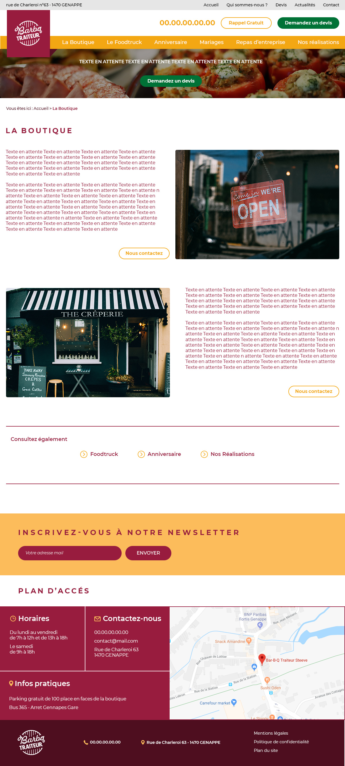 Page interne du site